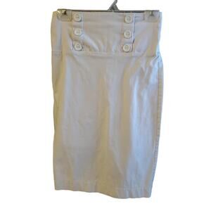 LipStick Boutique High Waisted White Pencil Skirt Size Large